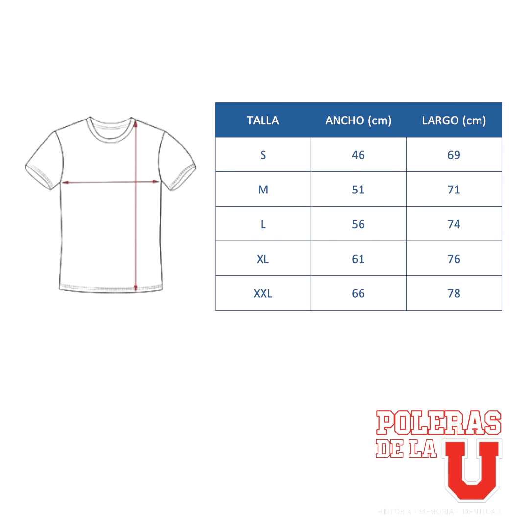 Polera U. de Chile (AZUL) - CAPITÁN, CAPITÁN, ¡DALE CAPITÁN!