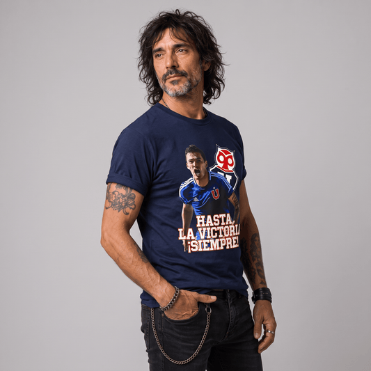 Polera U. de Chile (AZUL) - CHARLES ARANGUIZ - Poleras de la U