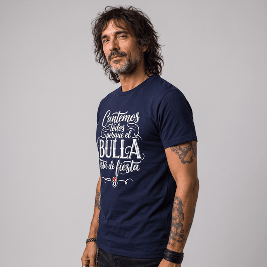 Polera U. de Chile (AZUL) - EL BULLA ESTA DE FIESTA - Poleras de la U