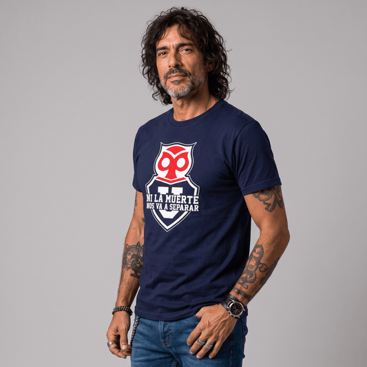 Polera U. de Chile (AZUL) - NI LA MUERTE NOS VA A SEPARAR - Poleras de la U