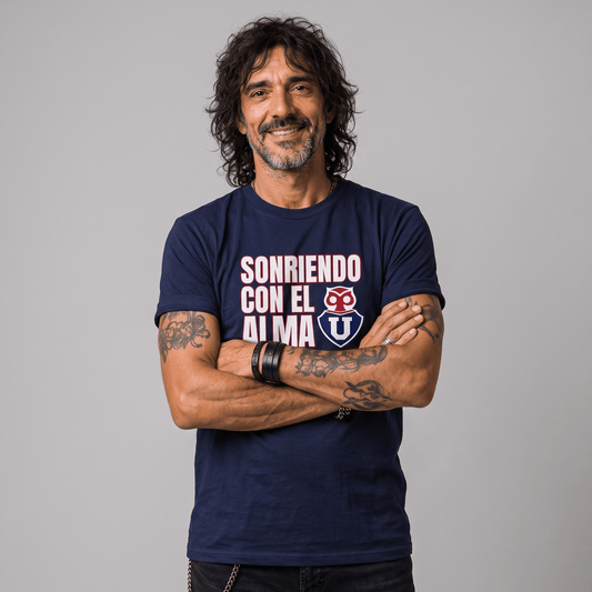 Polera U. de Chile (AZUL) - SONRIENDO CON EL ALMA - Poleras de la U