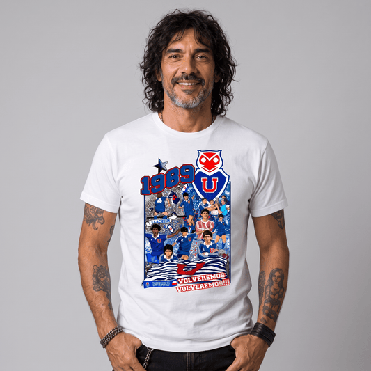 Polera U. de Chile (BLANCA) - HOMENAJE ‘89 - Poleras de la U