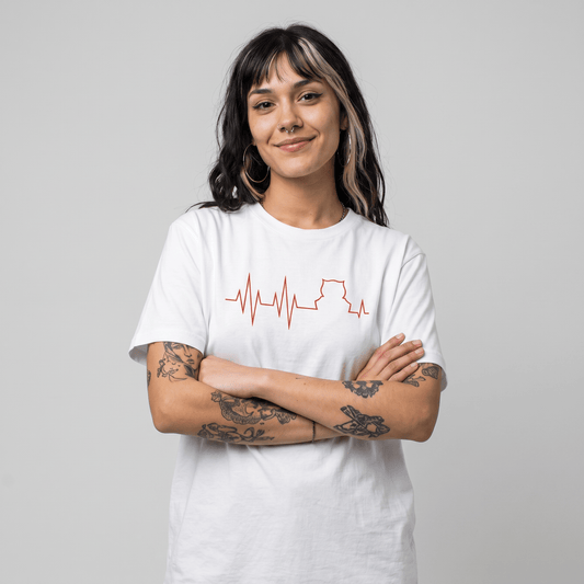Polera U. de Chile (BLANCA) - MI VIDA (Roja) - Poleras de la U