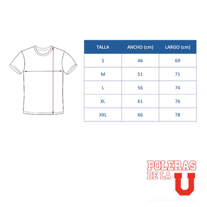 Polera U. de Chile (AZUL) - EL CLUB ES DE LOS SOCIOS