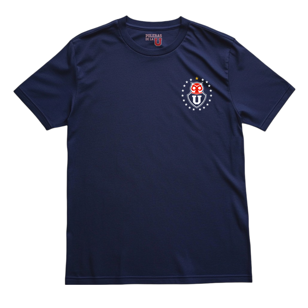 Polera U. de Chile (AZUL) - CHUNCHO ESTRELLAS