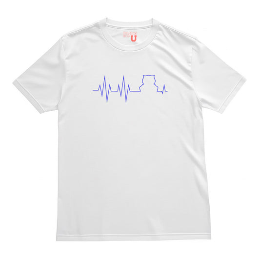 Polera U. de Chile - MI VIDA (Blanca)