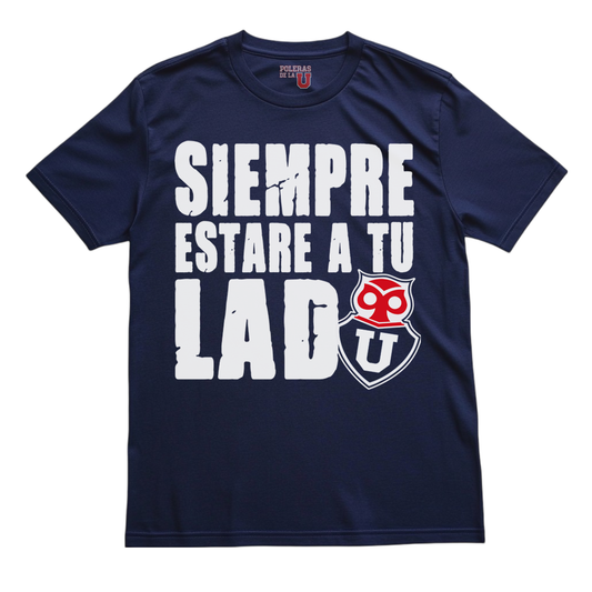 Polera U. de Chile (AZUL) - SIEMPRE ESTARÉ A TU LADO