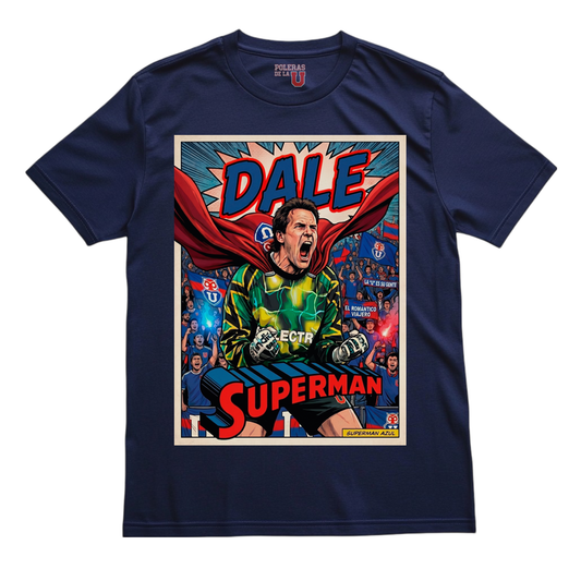 Polera U. de Chile (AZUL) - DALE SUPERMAN
