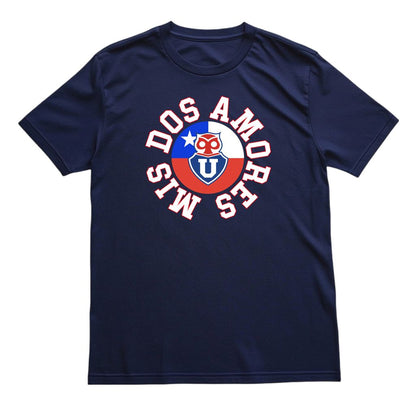 Polera U. de Chile (AZUL) - MIS DOS AMORES