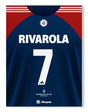 Poster U. de Chile - Camiseta Rivarola 2001 30x40