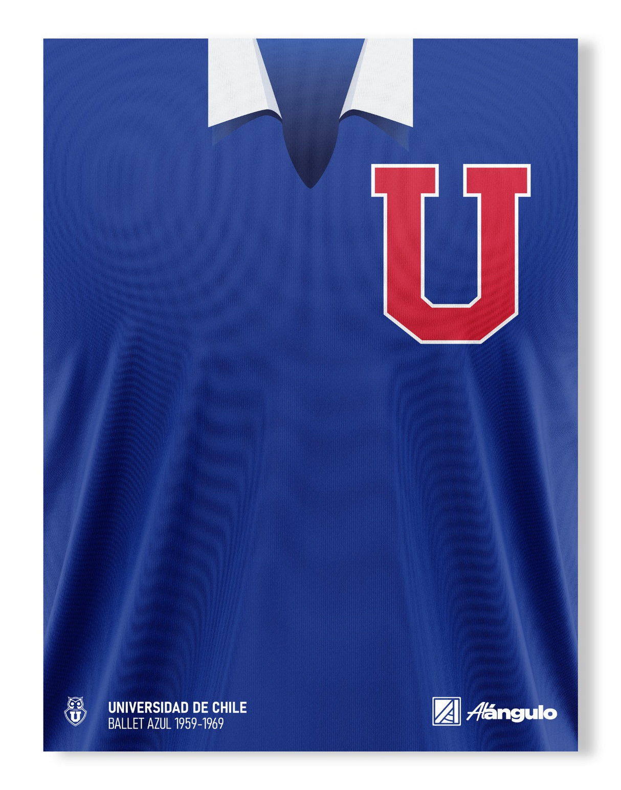 Poster U. de Chile Camiseta Ballet Azul | 30x40