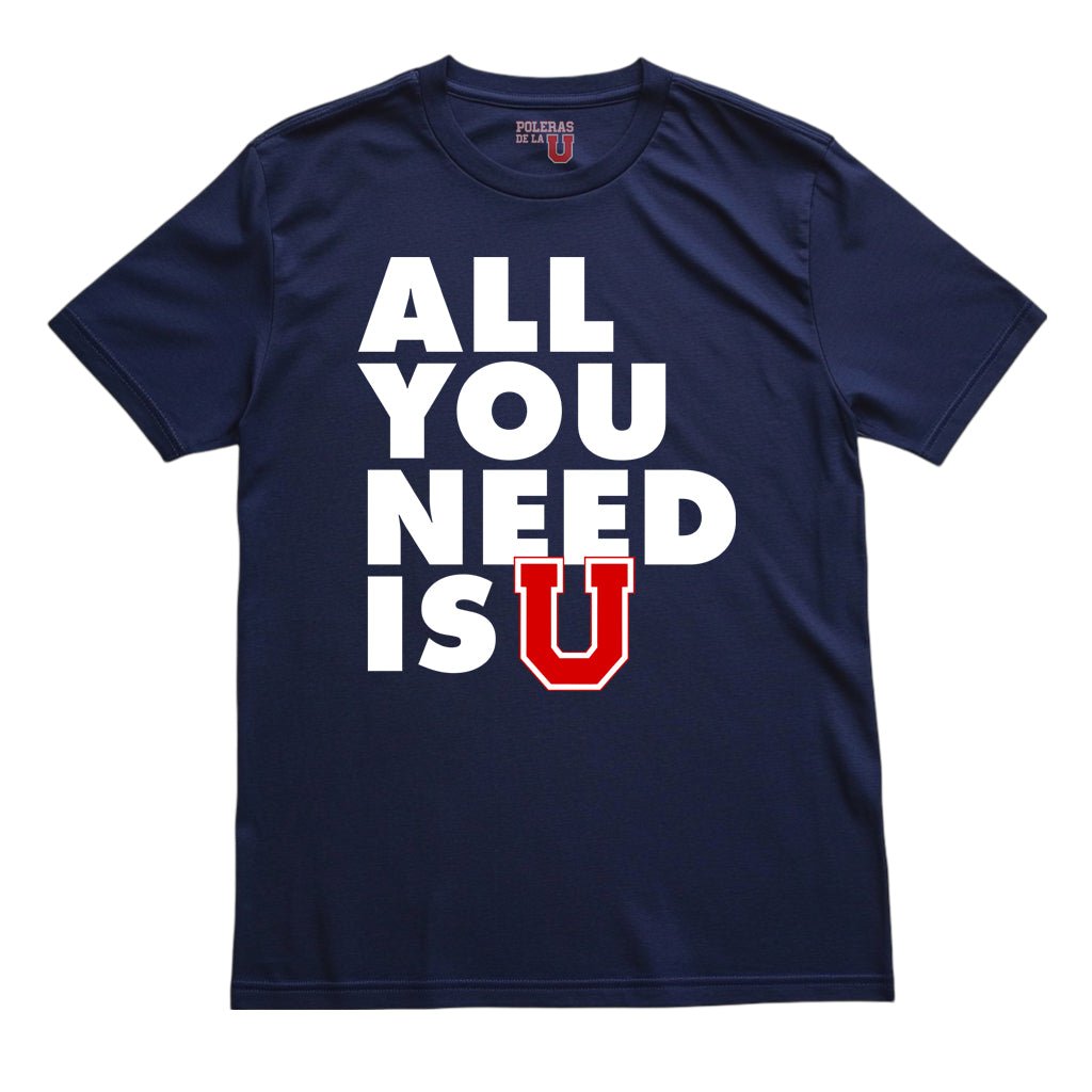 Polera U. de Chile (AZUL) - ALL YOU NEED IS U - Poleras de la U