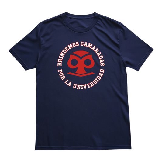 Polera U. de Chile (AZUL) - BRINDEMOS CAMARADAS - Poleras de la U