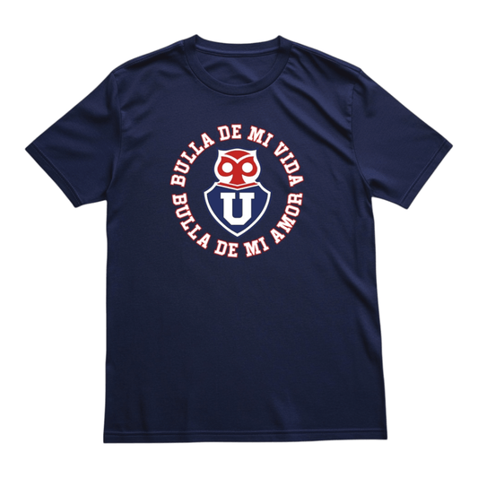 Polera U. de Chile (AZUL) - BULLA DE MI AMOR - Poleras de la U