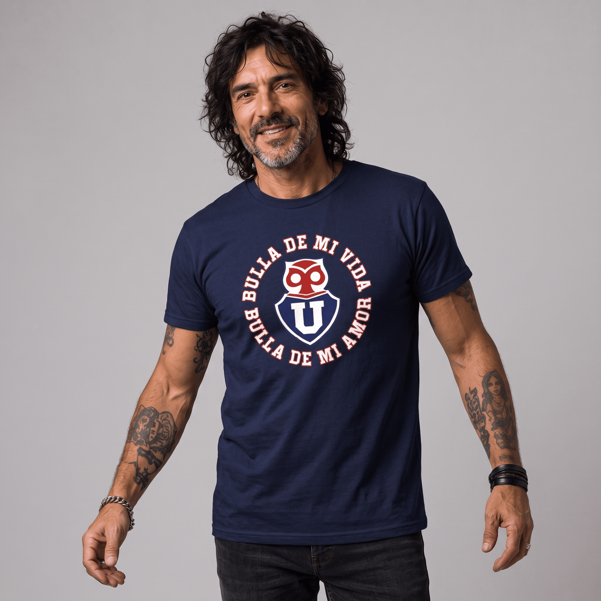 Polera U. de Chile (AZUL) - BULLA DE MI AMOR - Poleras de la U