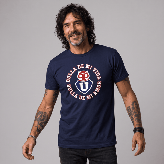 Polera U. de Chile (AZUL) - BULLA DE MI AMOR - Poleras de la U