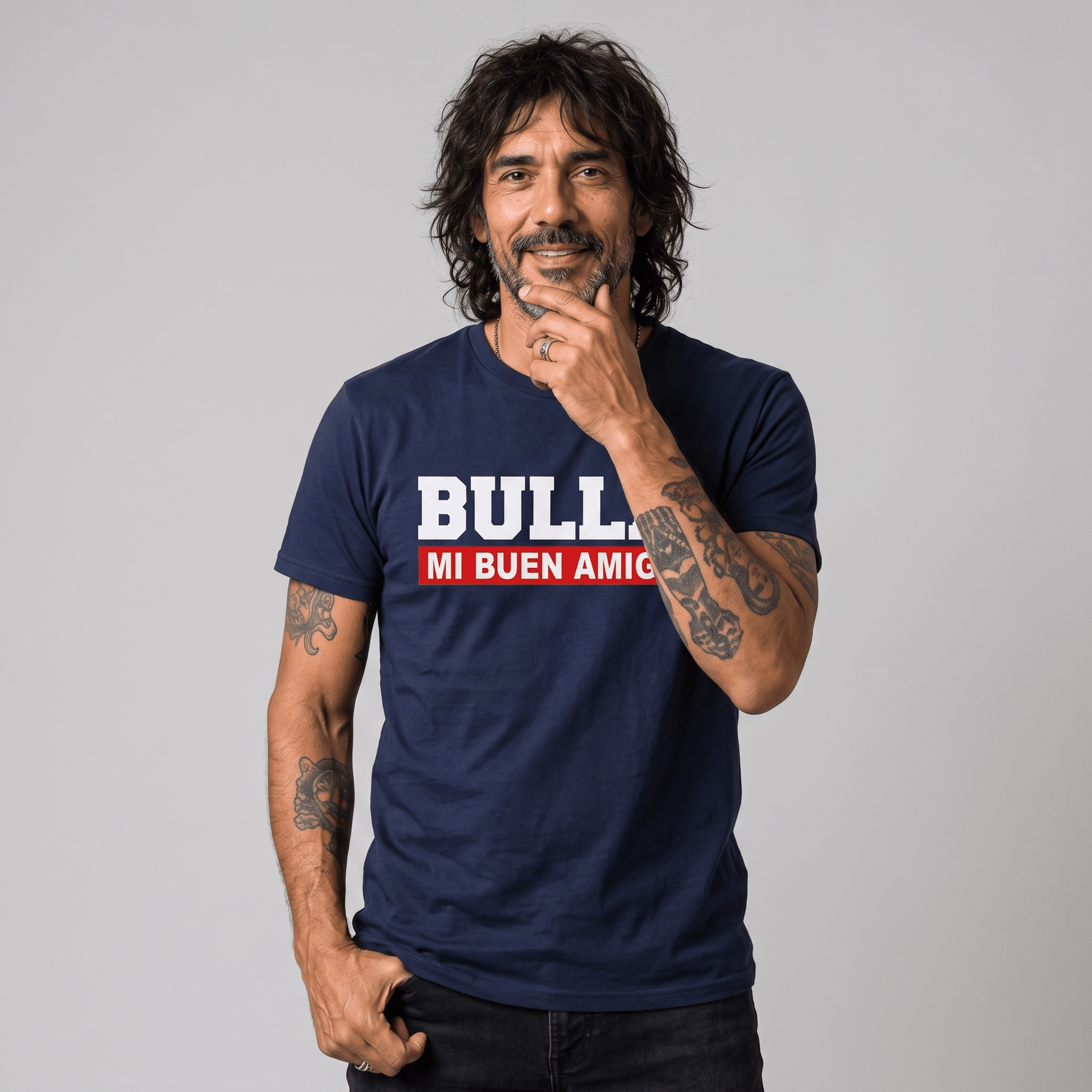 Polera U. de Chile (AZUL) - BULLA, MI BUEN AMIGO - Poleras de la U