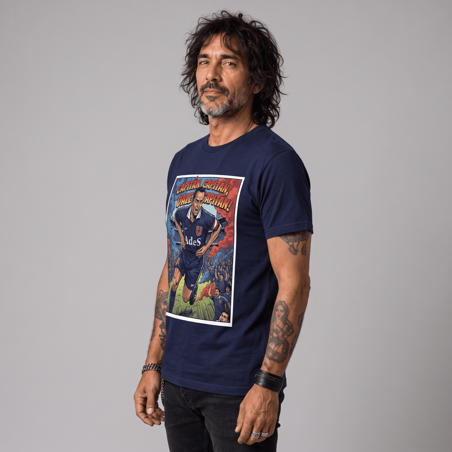 Polera U. de Chile (AZUL) - CAPITÁN, CAPITÁN, ¡DALE CAPITÁN! - Poleras de la U