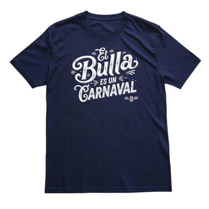 Polera azul U. de Chile El Bulla es un Carnaval | Poleras de la U