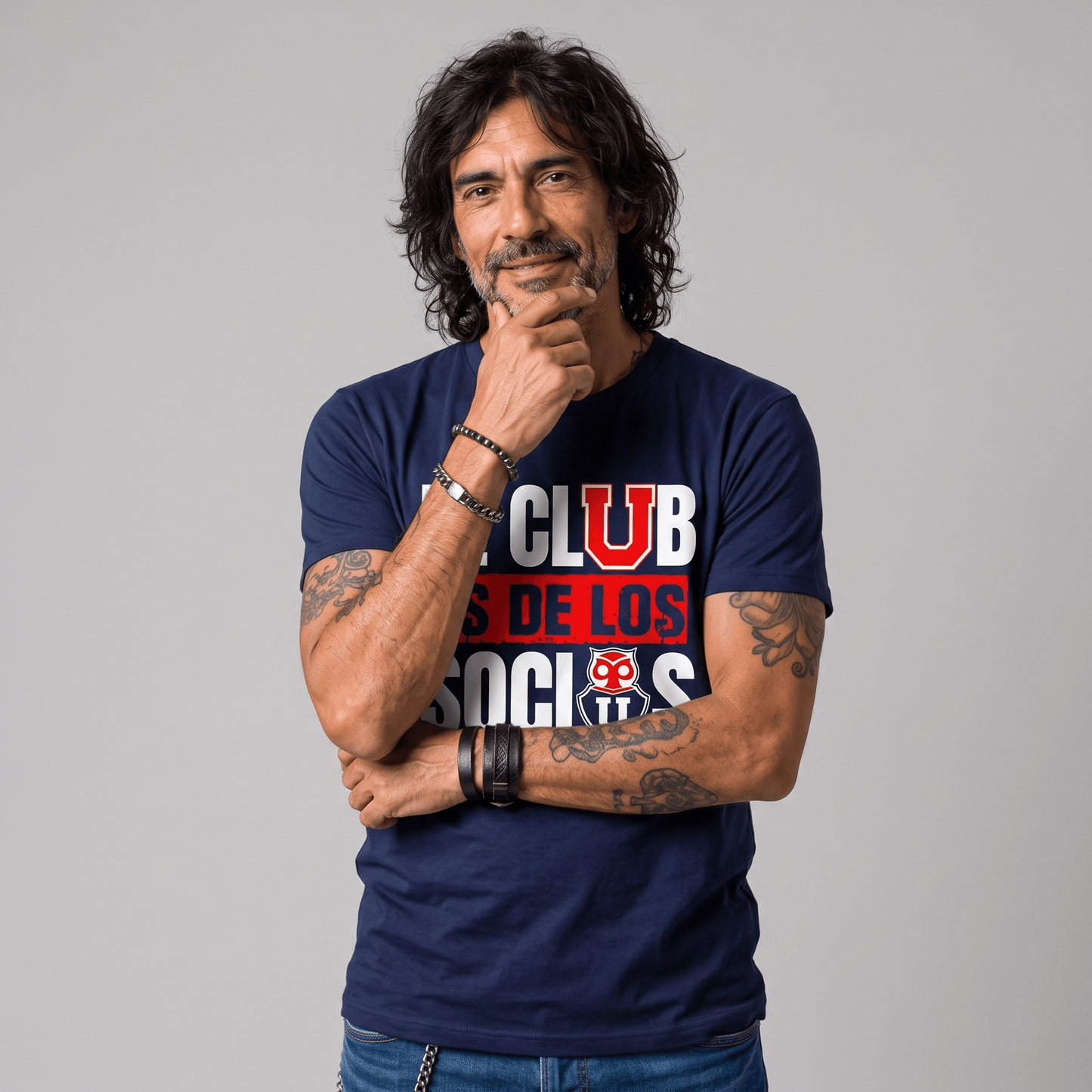 Polera U. de Chile (AZUL) - EL CLUB ES DE LOS SOCIOS - Poleras de la U
