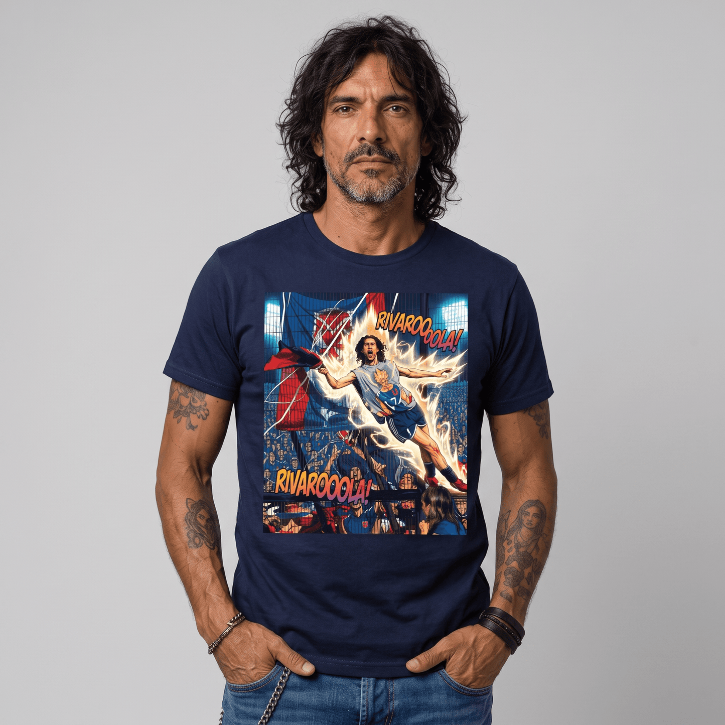 Polera U. de Chile (AZUL) - GOKU RIVAROLA - Poleras de la U