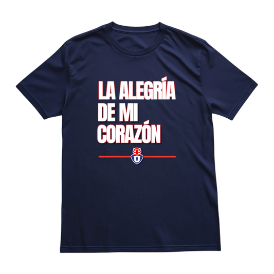 Polera U. de Chile (AZUL) - LA ALEGRÍA DE MI CORAZÓN - Poleras de la U