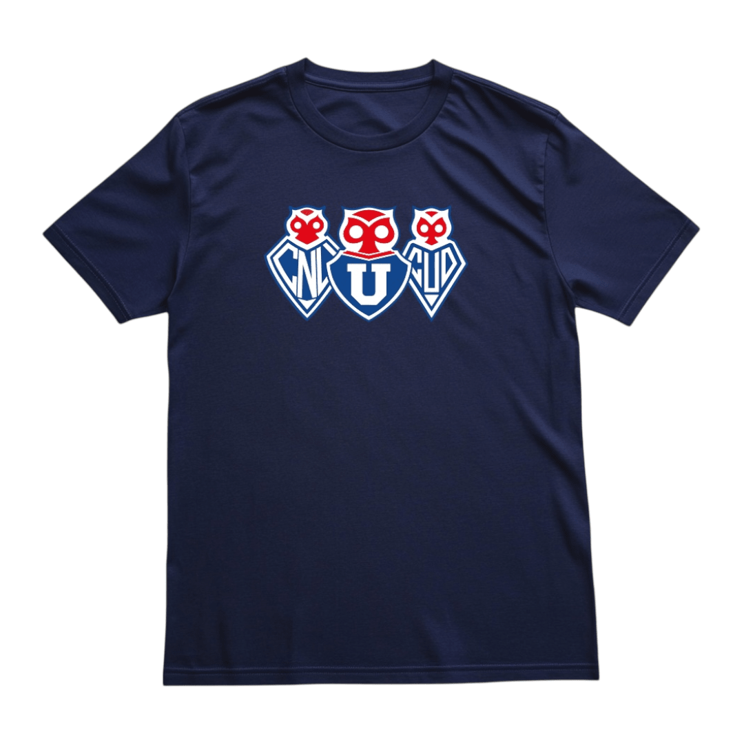 Polera U. de Chile (AZUL) - LOGOS HISTORICOS - Poleras de la U