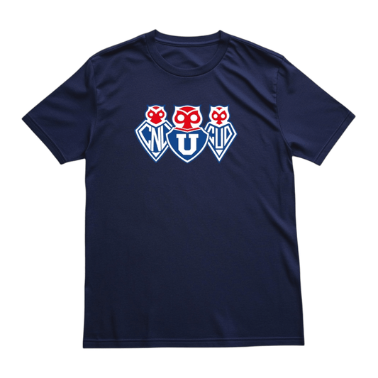 Polera U. de Chile (AZUL) - LOGOS HISTORICOS - Poleras de la U
