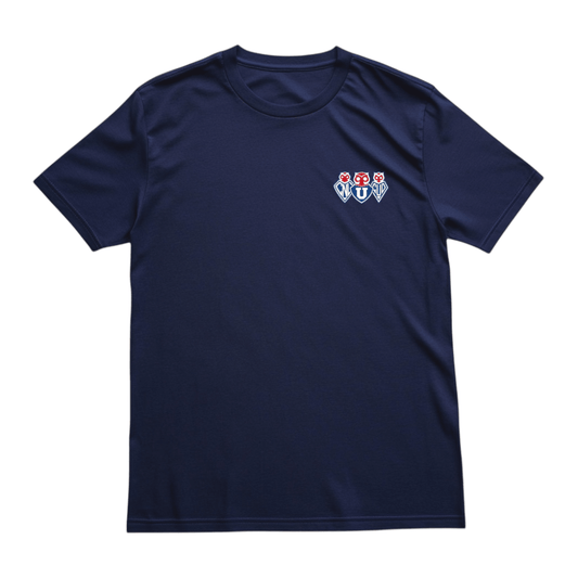 Polera U. de Chile (AZUL) - LOGOS HISTORICOS PECHO - Poleras de la U