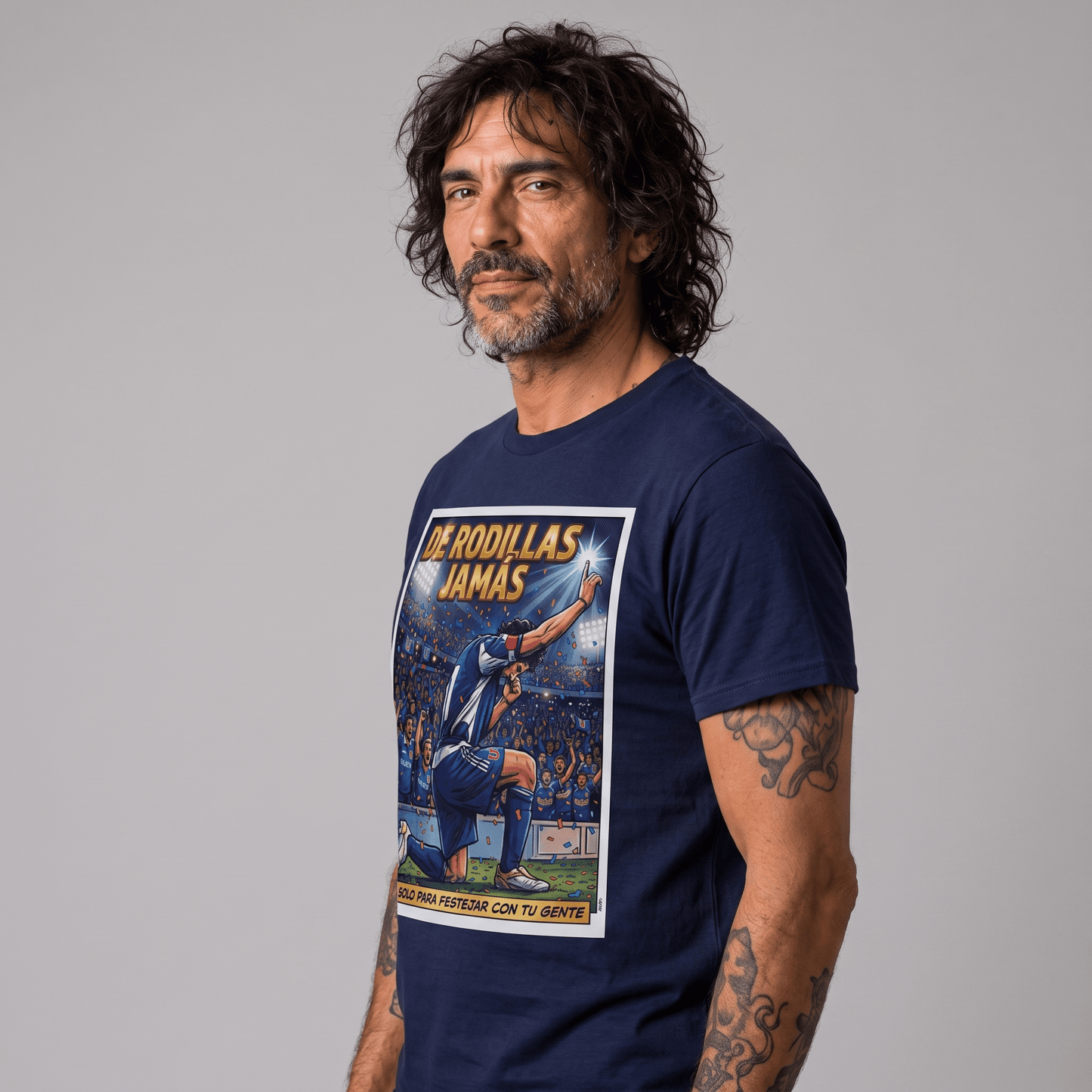 Polera U. de Chile (AZUL) - MATADOR... SOLO PARA FESTEJAR CON TU GENTE - Poleras de la U