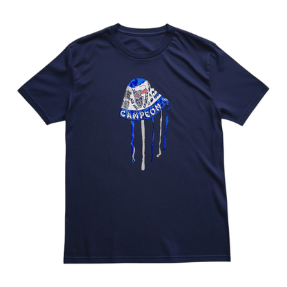 Polera azul U. de Chile Piluso Noventero | Poleras de la U