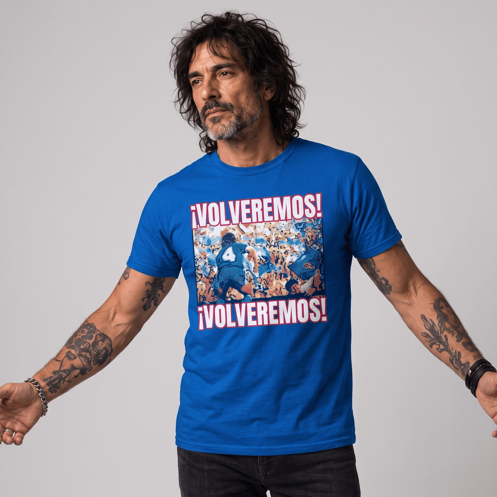 Polera U. de Chile (AZUL REY) - VOLVEREMOS '89 - Poleras de la U