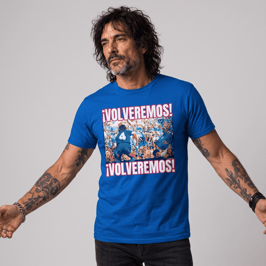 Polera U. de Chile (AZUL REY) - VOLVEREMOS '89 - Poleras de la U