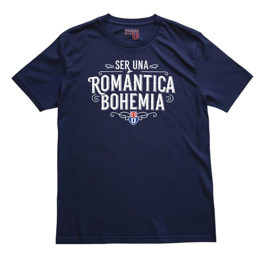 Polera U. de Chile (AZUL) - ROMÁNTICA BOHEMIA (Mujer) - Poleras de la U