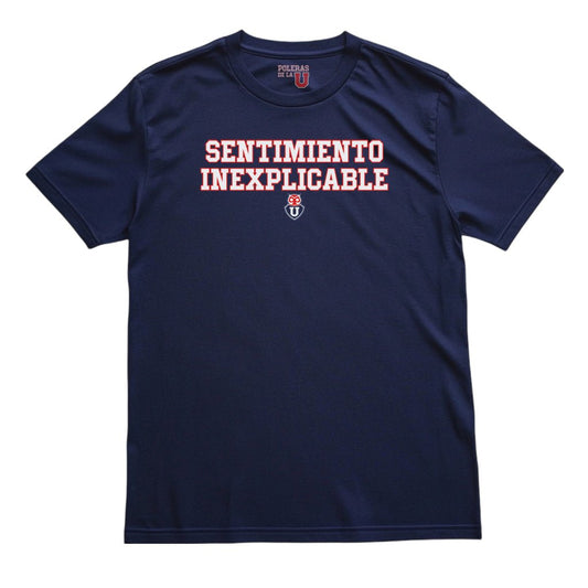 Polera U. de Chile (AZUL) - SENTIMIENTO INEXPLICABLE - Poleras de la U