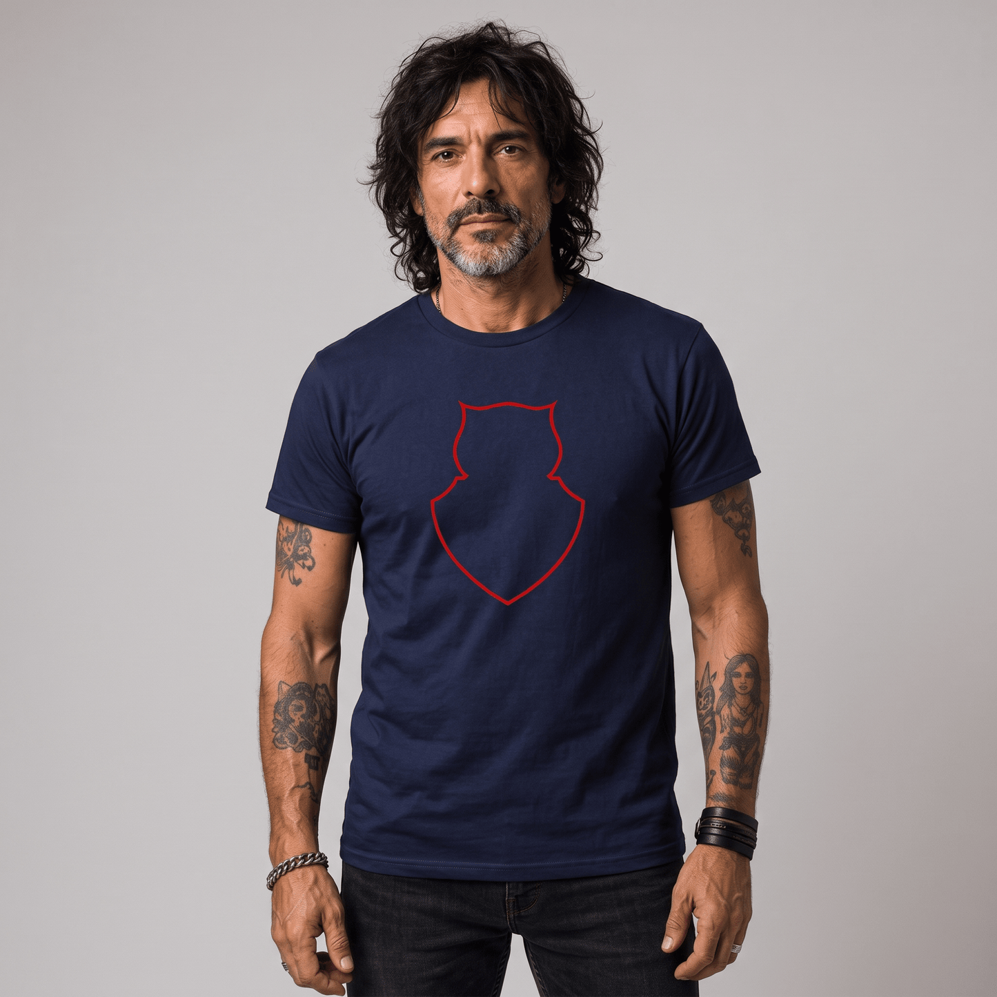 Polera U. de Chile (AZUL) - SILUETA CHUNCHO - Poleras de la U