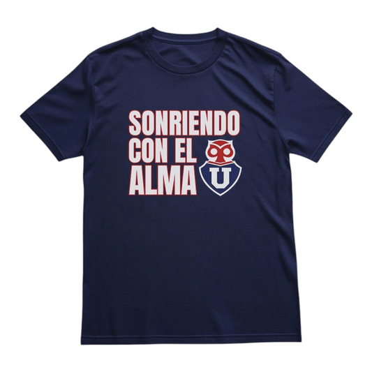 Polera U. de Chile (AZUL) - SONRIENDO CON EL ALMA - Poleras de la U