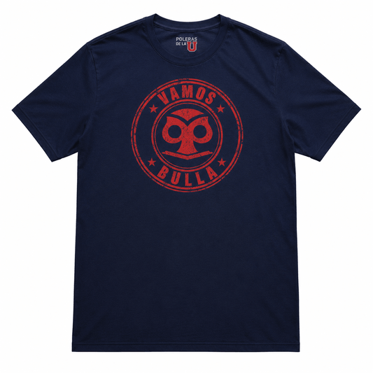 Polera U. de Chile (AZUL) - VAMOS BULLA - Poleras de la U