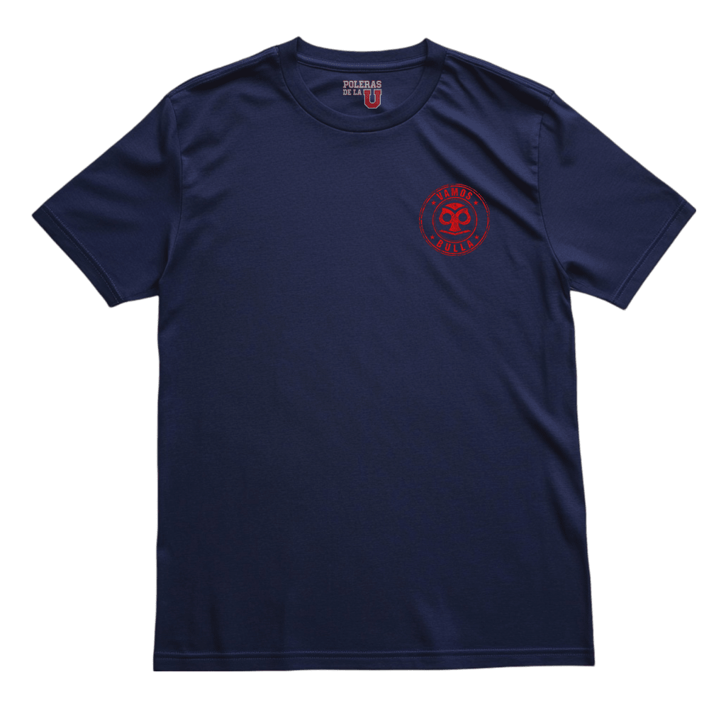 Polera U. de Chile (AZUL) - VAMOS BULLA (Pecho) - Poleras de la U