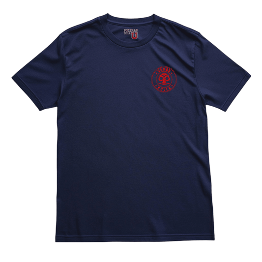 Polera U. de Chile (AZUL) - VAMOS BULLA (Pecho) - Poleras de la U