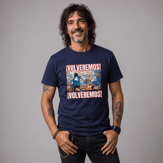 Polera U. de Chile (AZUL) - VOLVEREMOS '89 - Poleras de la U