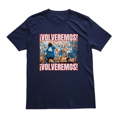 Polera azul U. de Chile Volveremos '89 | Poleras de la U