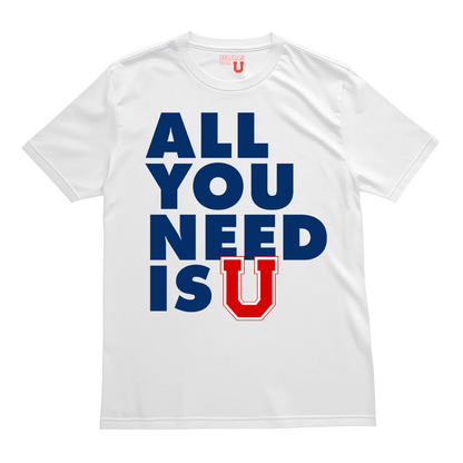 Polera U. de Chile (BLANCA) - ALL YOU NEED IS U - Poleras de la U