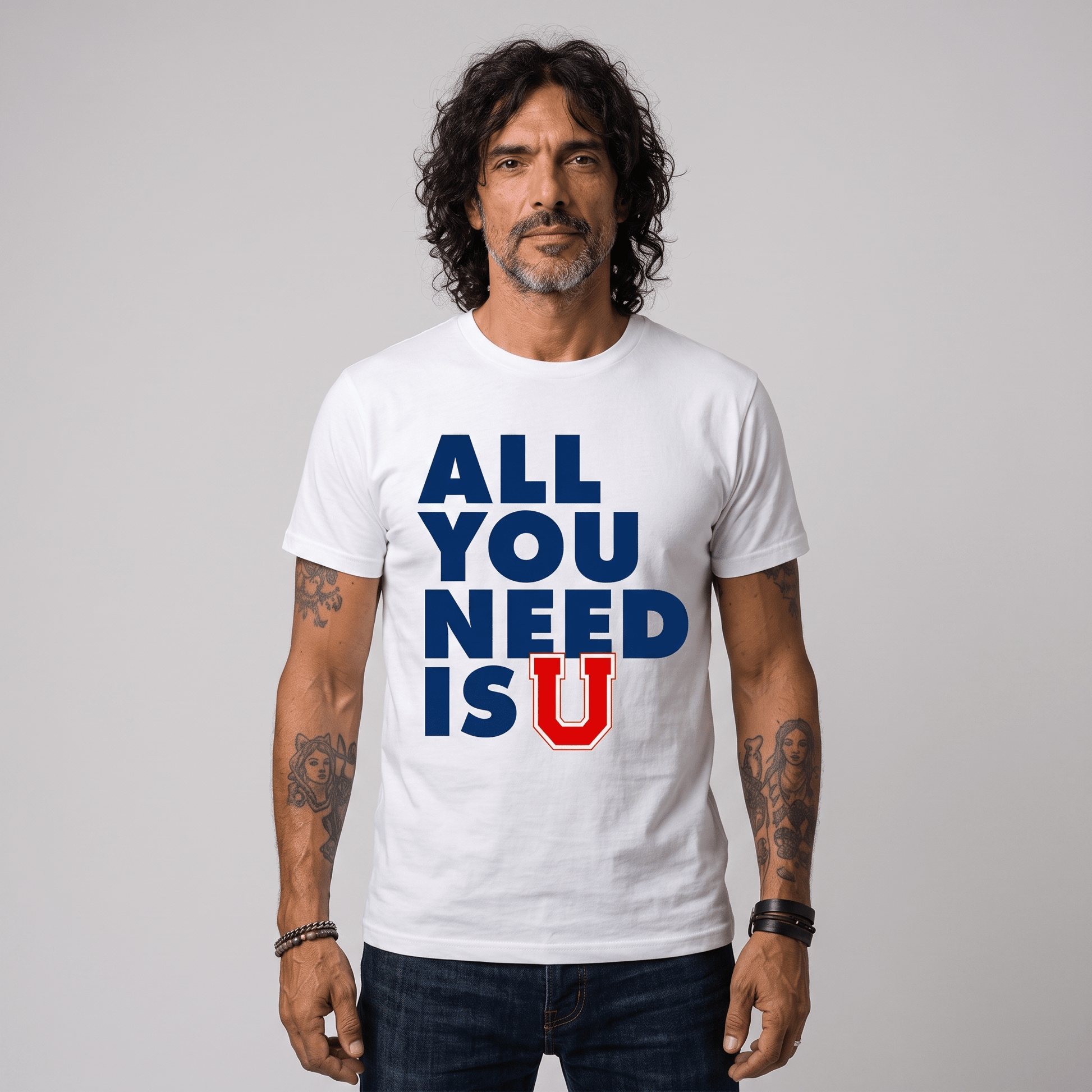 Polera U. de Chile (BLANCA) - ALL YOU NEED IS U - Poleras de la U