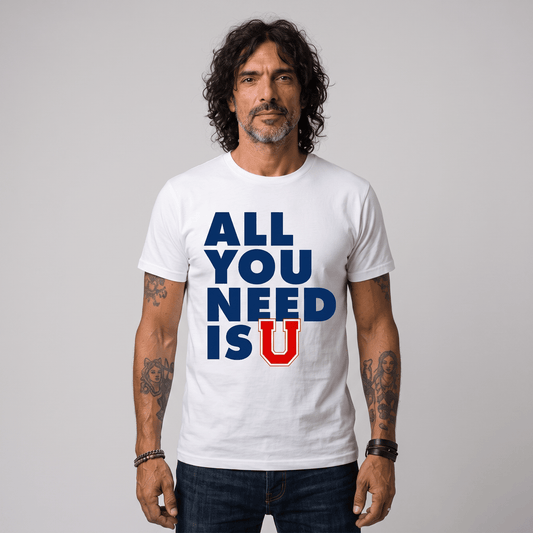 Polera U. de Chile (BLANCA) - ALL YOU NEED IS U - Poleras de la U