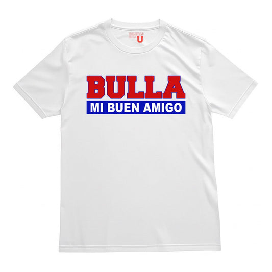 Polera U. de Chile (BLANCA) - BULLA, MI BUEN AMIGO - Poleras de la U