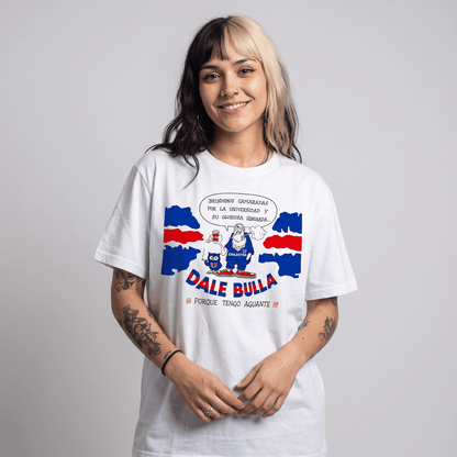 Polera U. de Chile (BLANCA) - DALE BULLA (Old School) - Poleras de la U