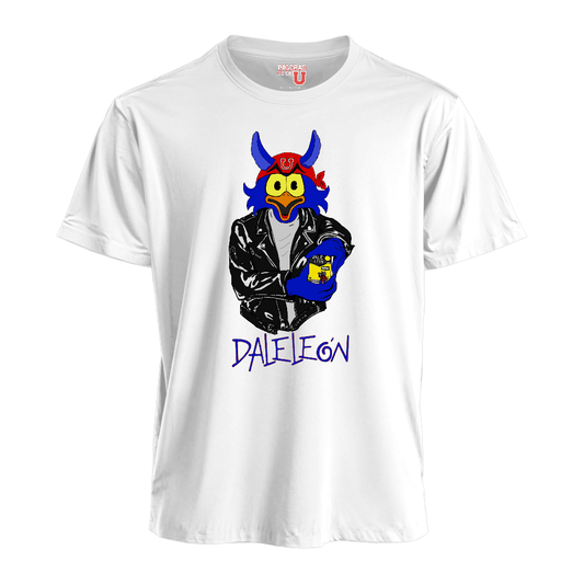 Polera U. de Chile (BLANCA) - DALE LEÓN - Volumen I - Poleras de la U
