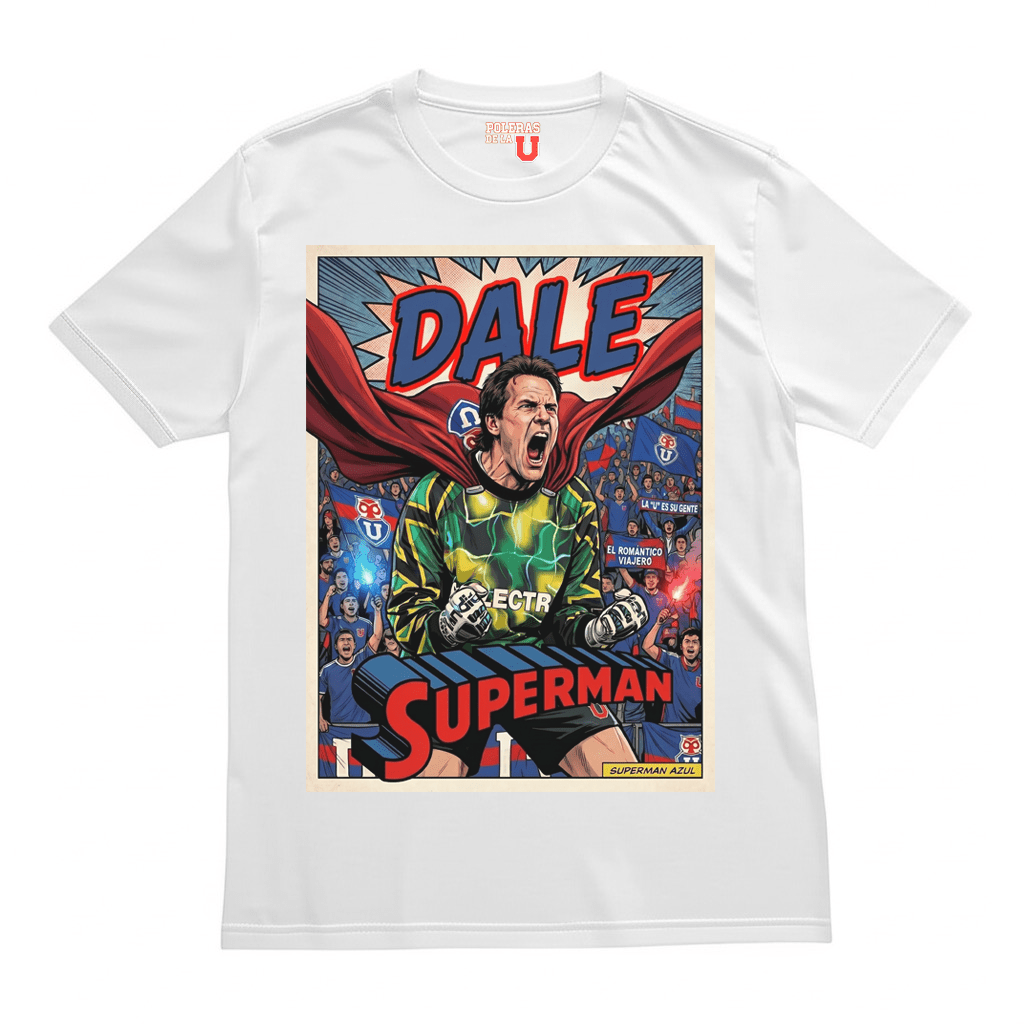 Polera blanca U. de Chile Dale Superman | Poleras de la U