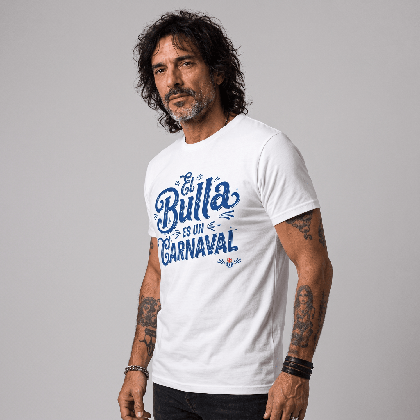 Polera U. de Chile (BLANCA) - EL BULLA ES UN CARNAVAL - Poleras de la U
